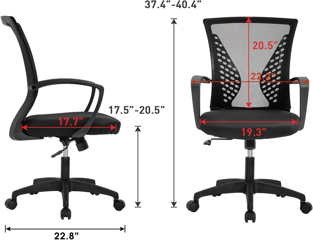 🪑 Ergonomic Office Chair ✨ Adjustable & Comfortable for Home & Work