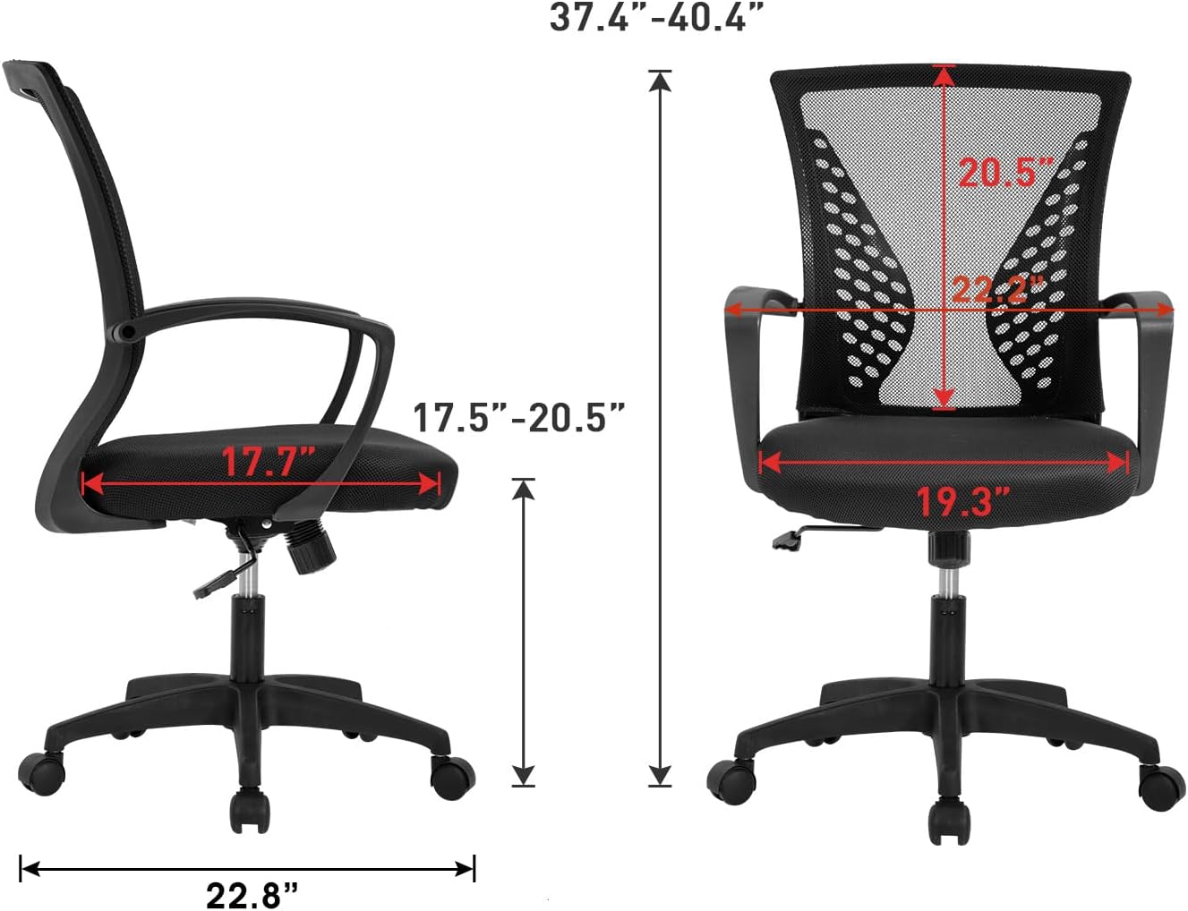 🪑 Ergonomic Office Chair ✨ Adjustable & Comfortable for Home & Work