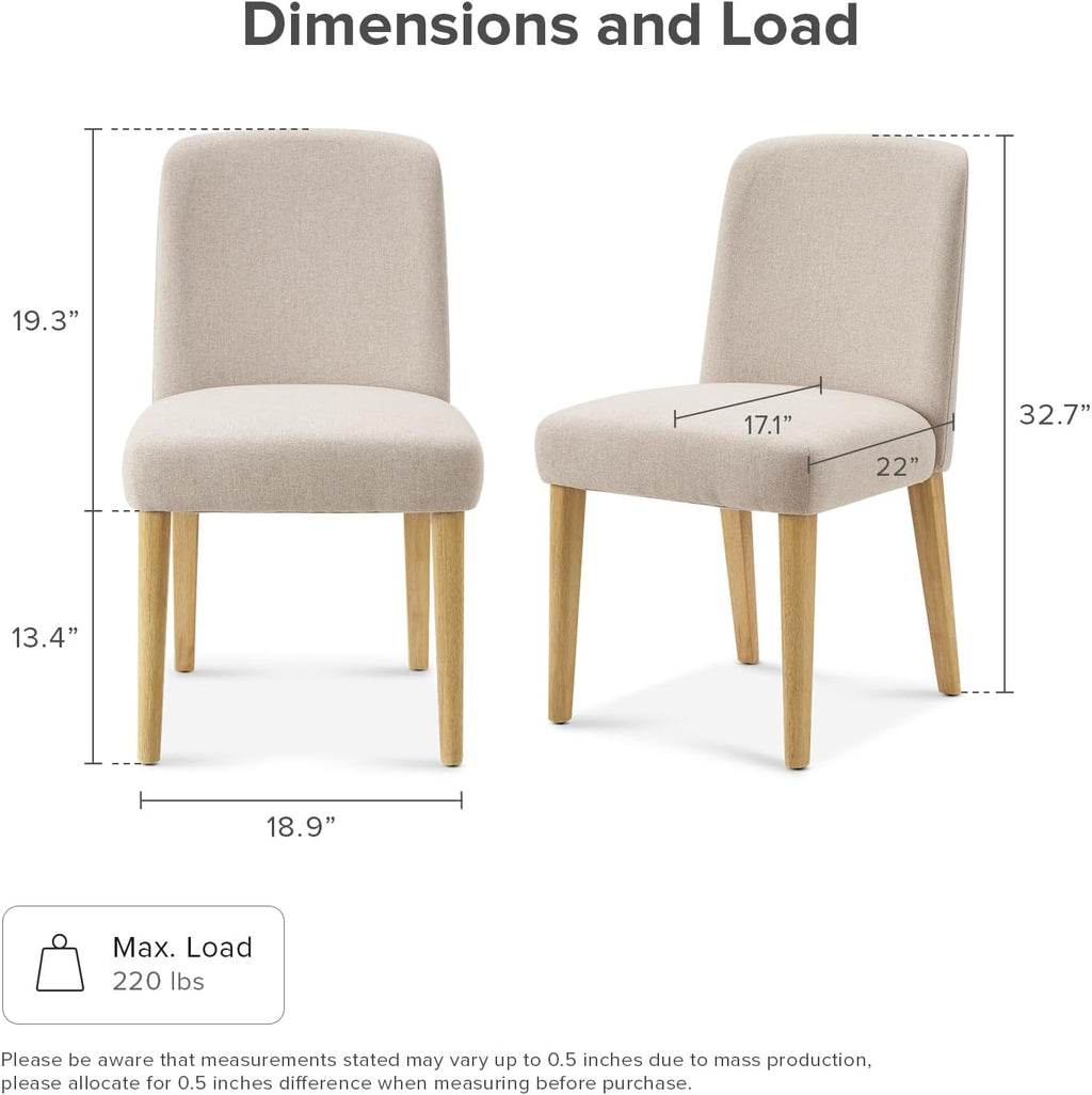 🪑 Upholstered Farmhouse Dining Chair 🌿 Comfortable & Stylish Seating for Home