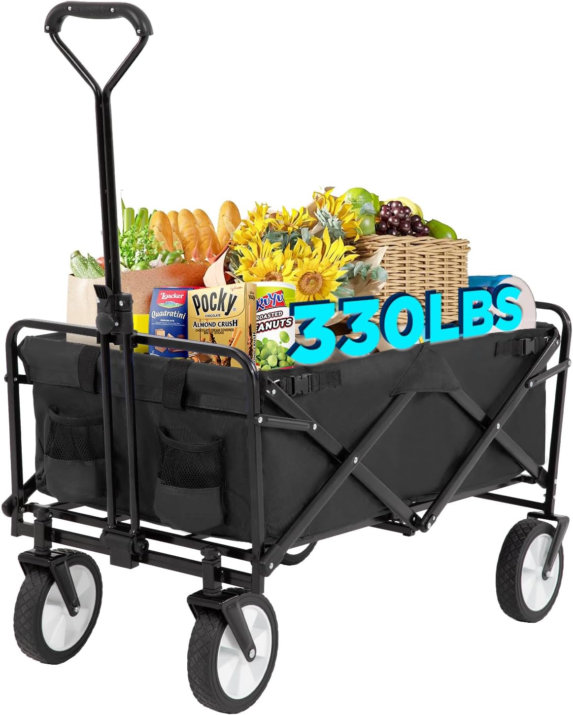 🛒 Collapsible Wagon Cart 🌟 Outdoor, Beach & Camping Ready