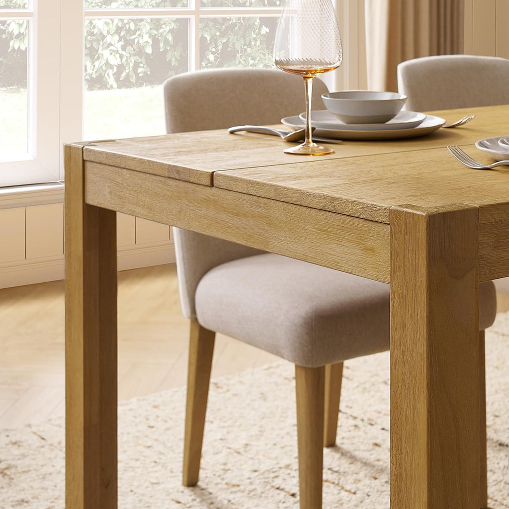 🍽️ Rustic Farmhouse Dining Table 🌿 Stylish & Cozy Kitchen Centerpiece
