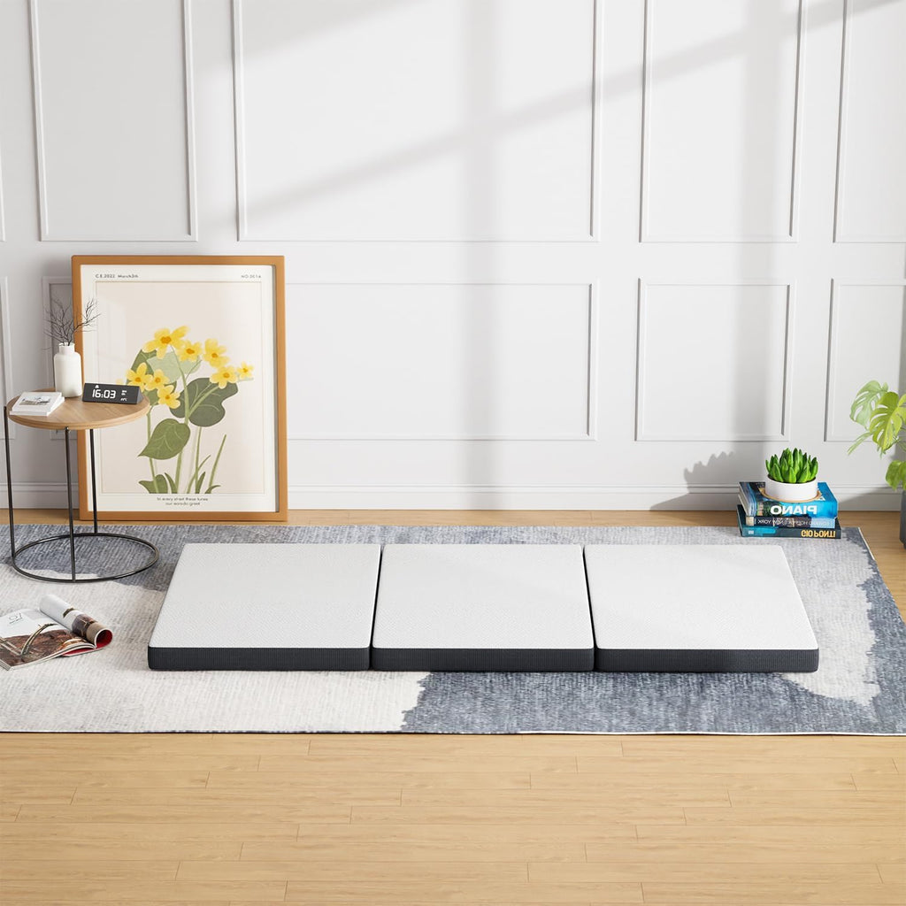 🛏️ Foldable Memory Foam Mattress 🌙 Comfort Anywhere, Anytime
