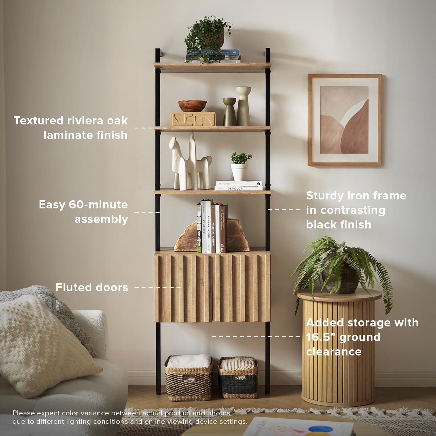 📺 Industrial TV Stand & Entertainment Center 📚 Stylish Storage for Your Living Room