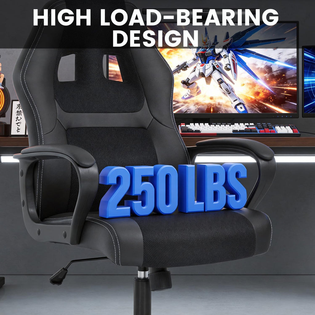 🎮 Ergonomic Gaming & Office Chair 🪑 Adjustable Comfort for Home & Work