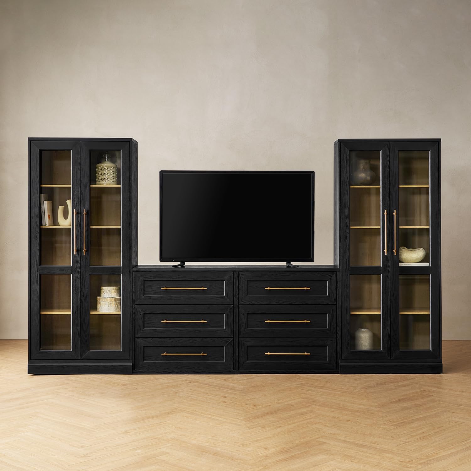📺 Farmhouse TV Stand & Storage Cabinet 🏡 Stylish Entertainment Center for Your Home