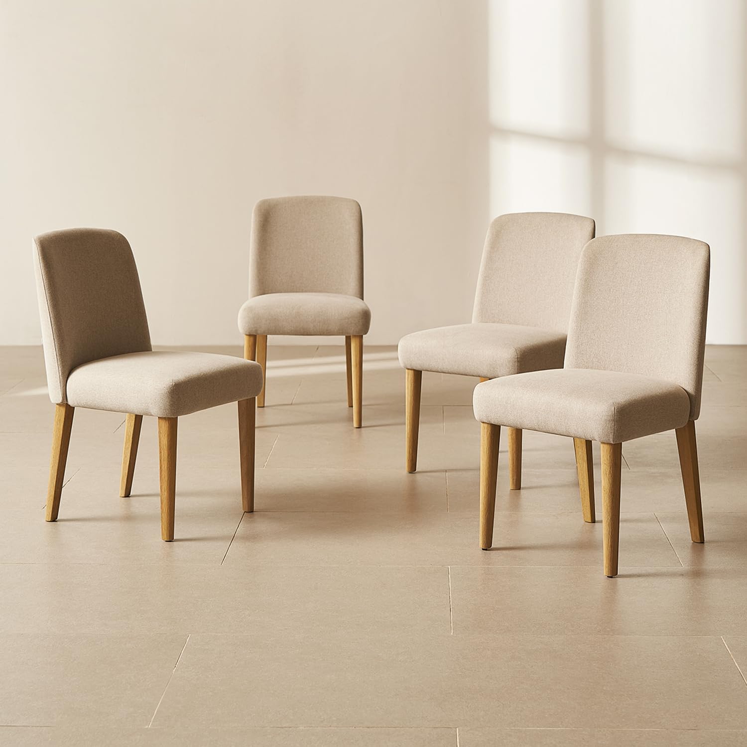 🪑 Upholstered Farmhouse Dining Chair 🌿 Comfortable & Stylish Seating for Home