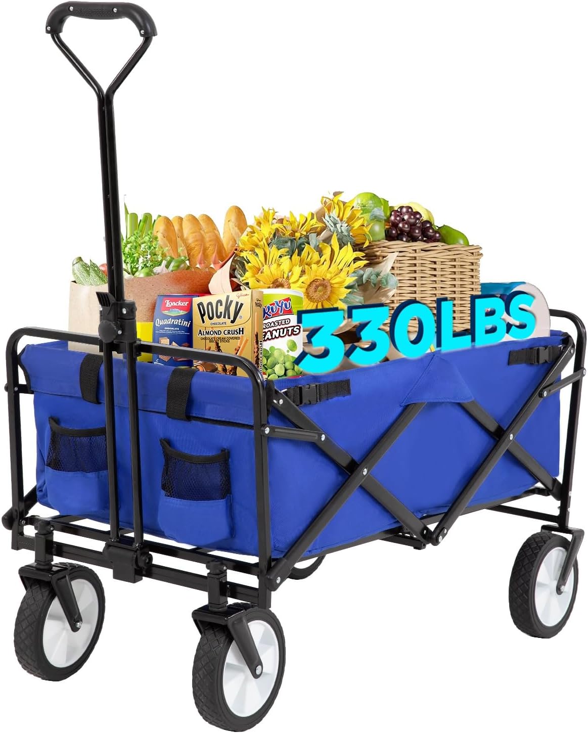 🛒 Collapsible Wagon Cart 🌟 Outdoor, Beach & Camping Ready