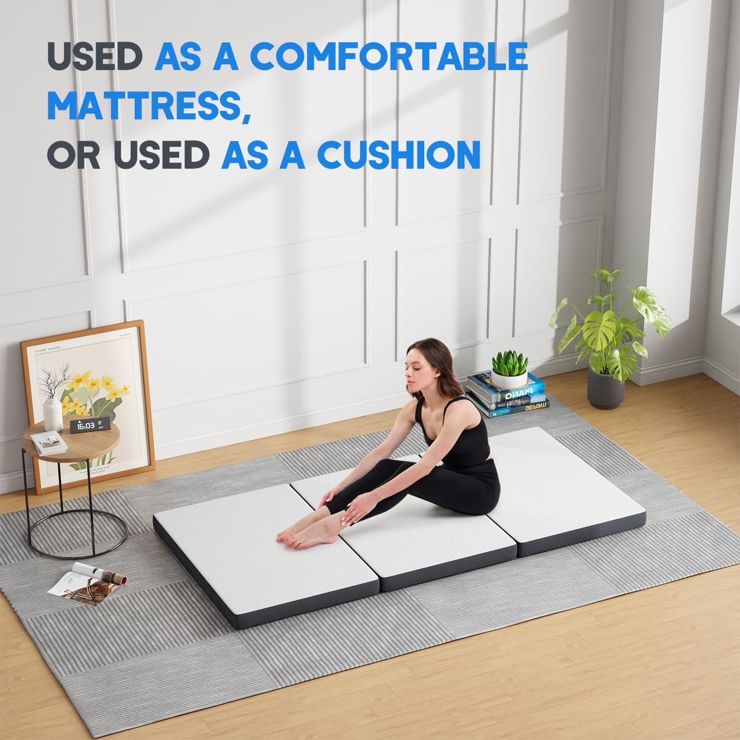 🛏️ Foldable Memory Foam Mattress 🌙 Comfort Anywhere, Anytime