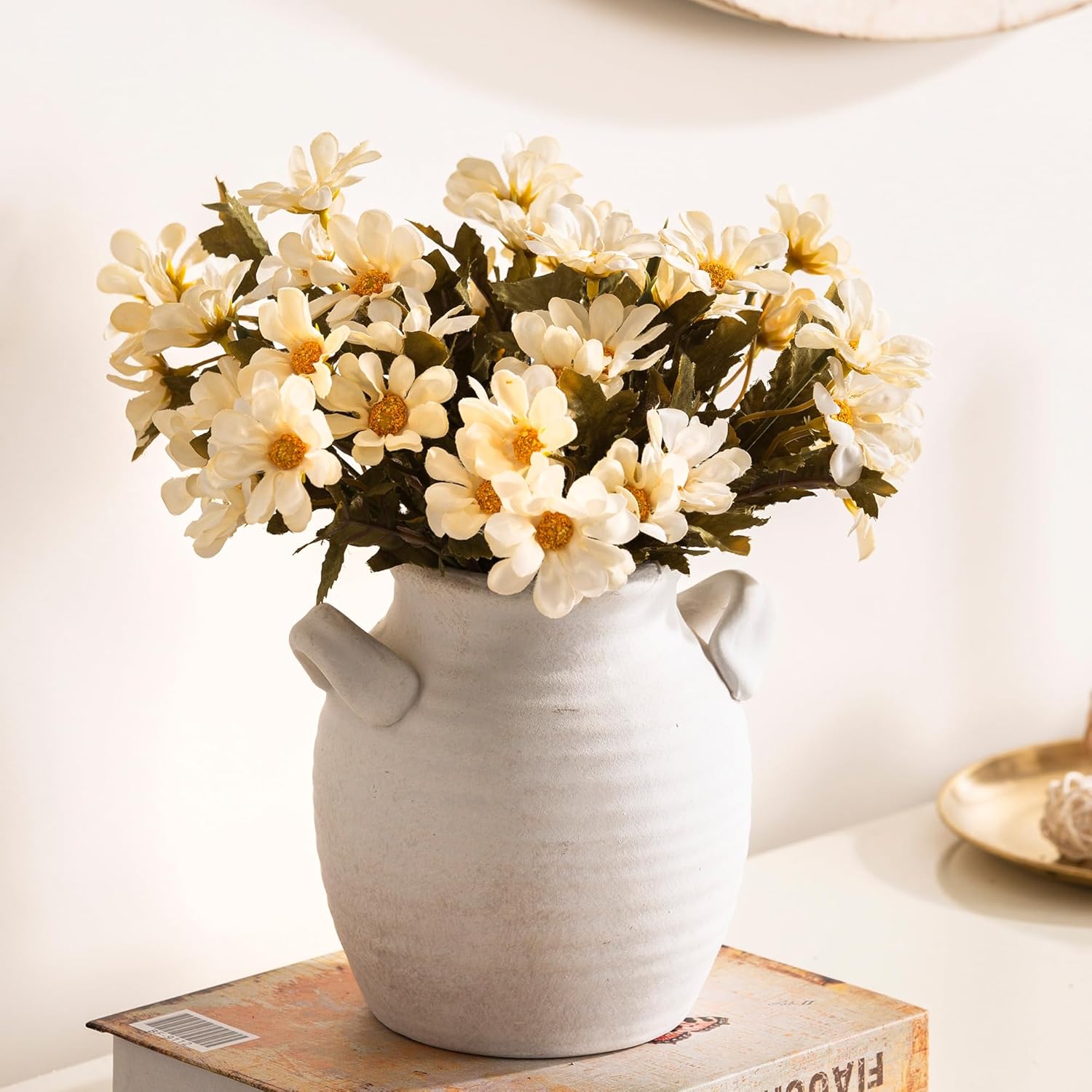 🌸 Elegant Ceramic Flower Vase 🌿 Perfect Home Décor & Centerpiece