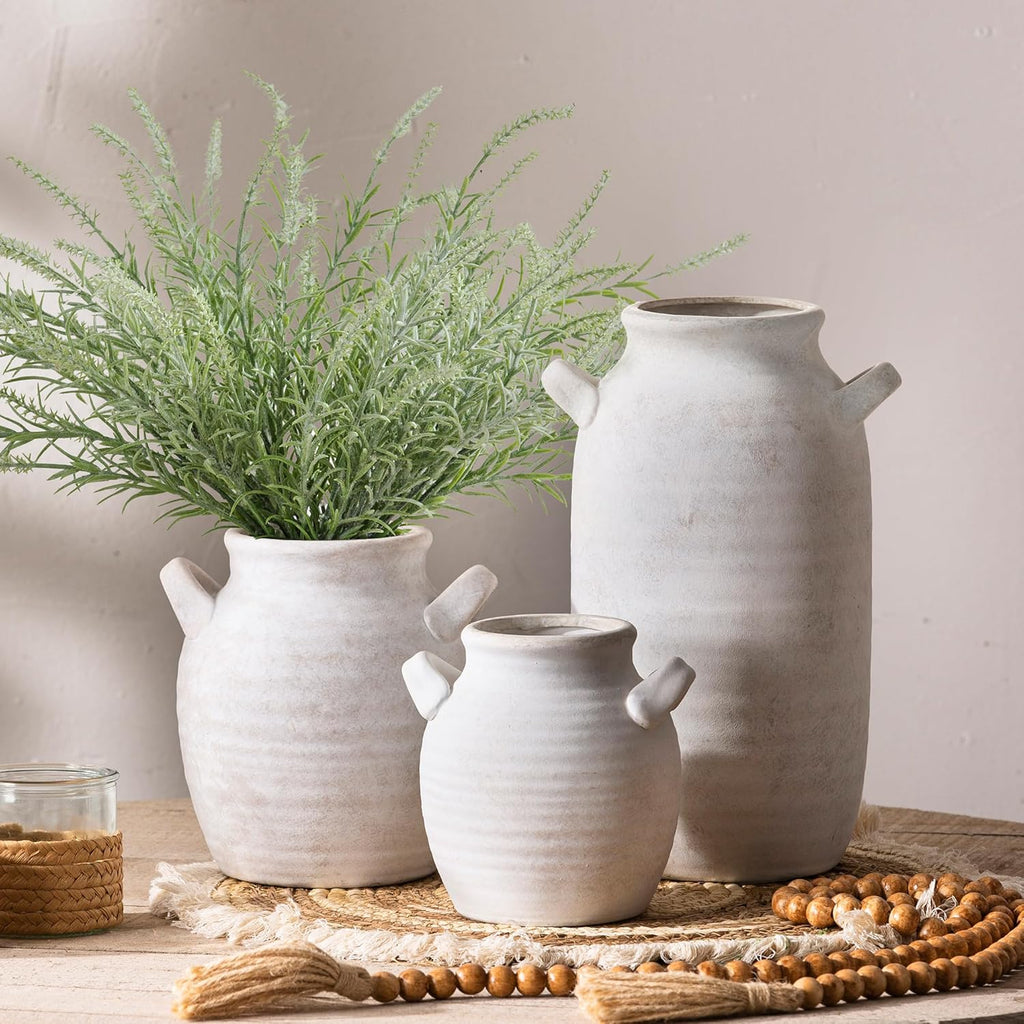 🌸 Elegant Ceramic Flower Vase 🌿 Perfect Home Décor & Centerpiece