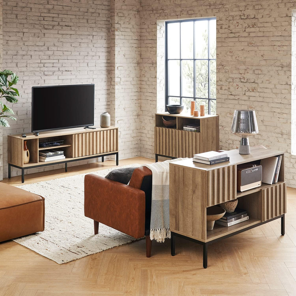 📺 Industrial TV Stand & Entertainment Center 📚 Stylish Storage for Your Living Room